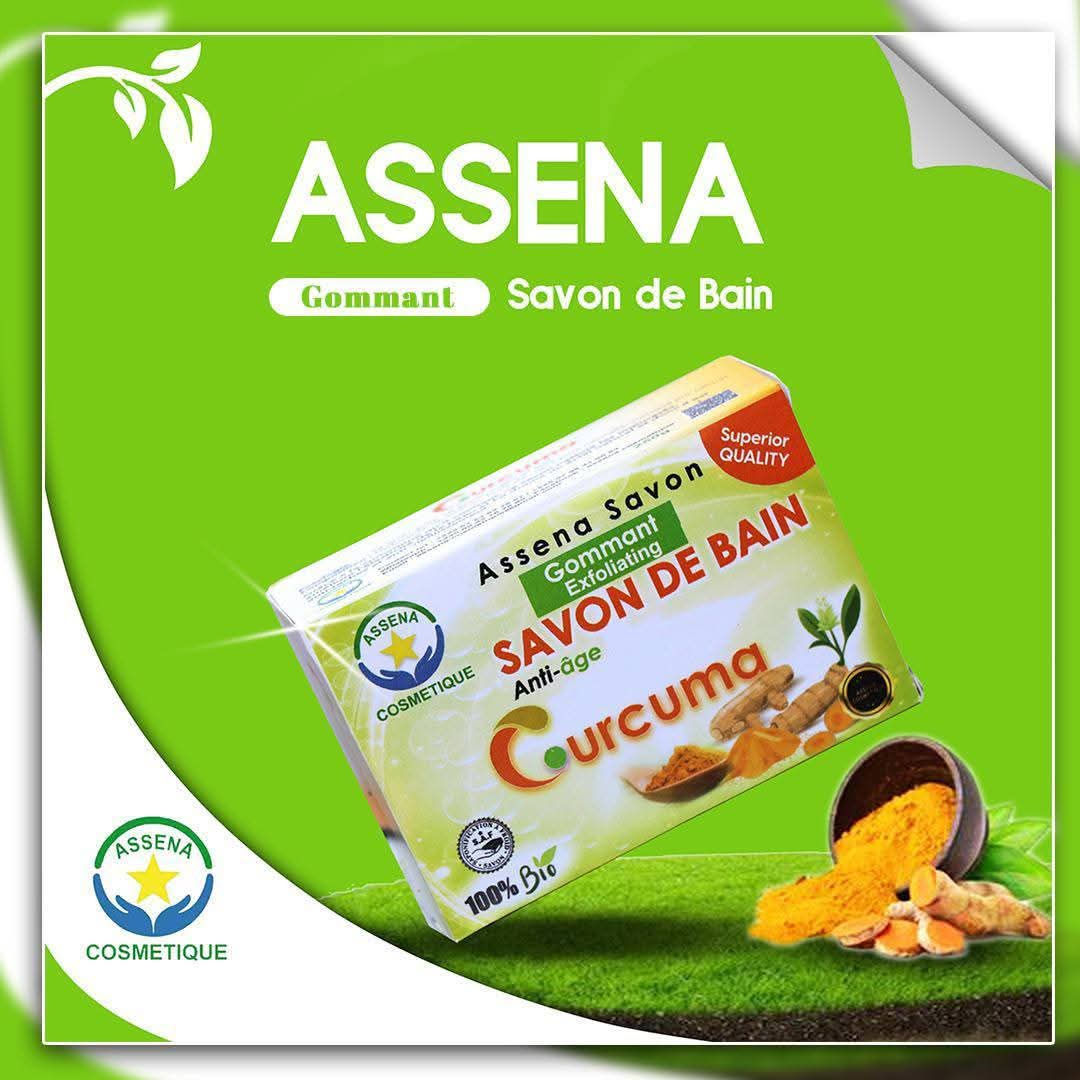 Assena Savon Gommant & Anti-âge au Curcuma 225g -City M-
