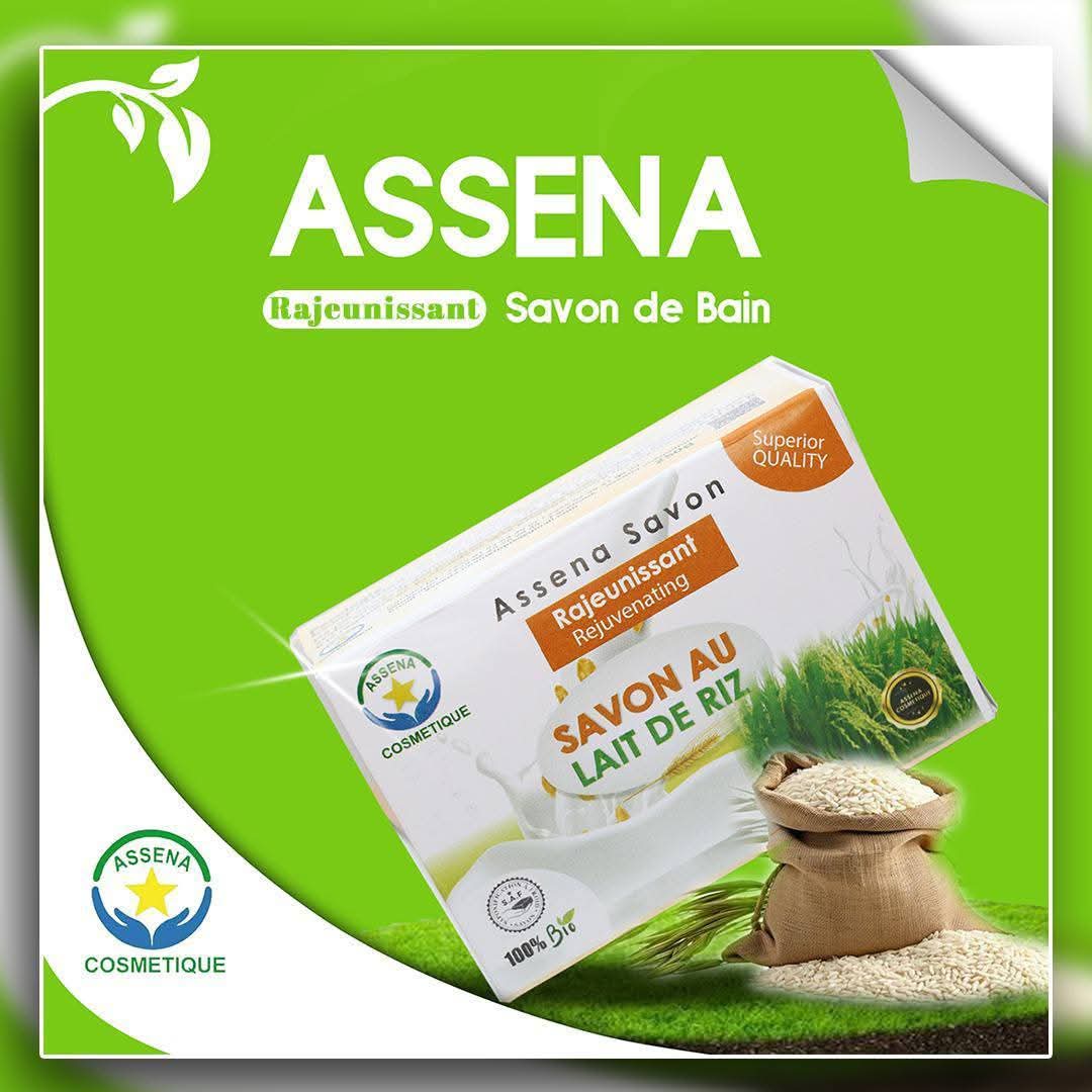 Assena Savon Rajeunissant au Lait de Riz 225g -City M-