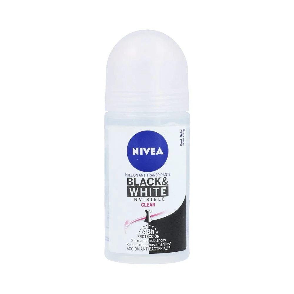 Nivea Déodorant Roll-On Black & White Invisible Clear -City M-
